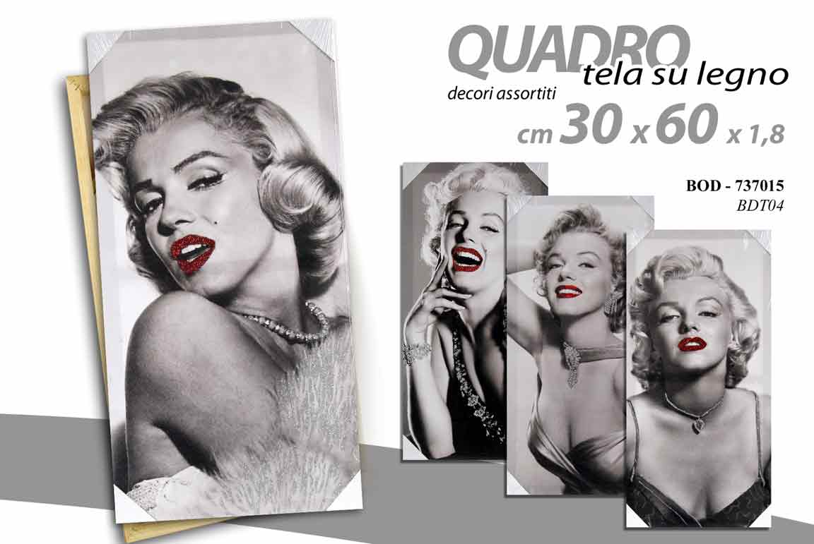 8025569737015 QUADRO PARETE TELA STAMPA SU LEGNO CASA UFFICIO NEGOZIO Dive Hollywood 30*60*1,8 - immagine 1