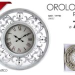 MAXI OROLOGIO DA PARETE Traforato ANTICATO CORNICE CLASSICO MODERNO 76*5cm