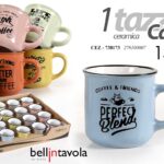 Tazzina caffè espresso moka americano tazza ceramica vintage retrò assort 130 ml