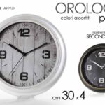 OROLOGIO DA PARETE MURO TONDO SILENZIOSO DESIGN RUSTIC ANTICATO VINTAGE 31*4