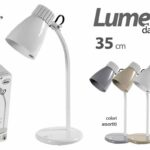 LUMETTO LAMPADA DA TAVOLO ABAT JOUR SCRIVANIA LETTURA MODERNA 11W E27 ASSOR 35cm