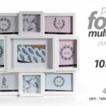 CORNICE PORTA FOTO 49*42 CM MULTIPLO 9 POSTI DELUXE  DESIGN MODERNO DA PARETE