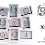 CORNICE PORTA FOTO 47*46 CM MULTIPLO 9 POSTI DELUXE  DESIGN MODERNO DA PARETE