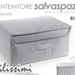 SCATOLA CONTENITORE BIANCHERIA ORGANIZER SALVASPAZIO VESTITI ARMADIO R 60*40*30