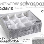 ORGANIZER CASSETTI 12 POSTI SCATOLA CONTENITORE Porta Biancheria oggetti 30*25cm