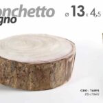 TRONCO LEGNO NATURALE TRONCHETTO ARREDO PIEDISTALLO ARTE DECORAZIONE 13*13*4 cm