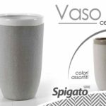 VASO PIATTO CENTROTAVOLA CERAMICA ALTO SPIGATO TAVOLA SALOTTO EVENTI  30*15 CM