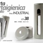 CONTENITORE PORTA CARTAIGIENICA ROTOLI BAGNO METALLO INDUSTRIAL Assortiti 38*15