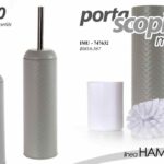 Portascopino da bagno METALLO Porta Scopino WC Spazzolone HAMMER COLOR 40*10 cm