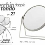 SPECCHIO TRUCCO Make-up BEAUTY BAGNO TONDO MODERNO METALLO TAVOLO COLOR 21 CM