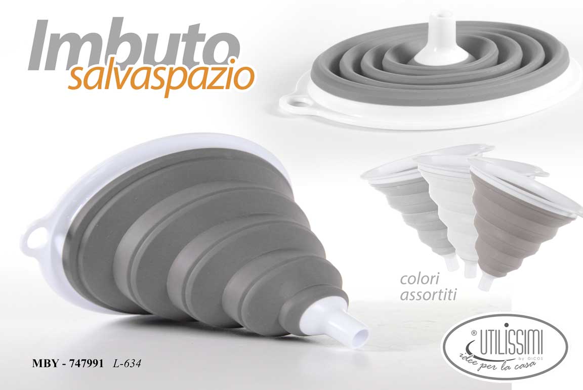 8025569747991 IMBUTO SALVASPAZIO CUCINA ALIMENTI PLASTICA Separatore Invasatore RICHIUDIBILE - immagine 1