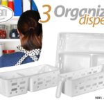 Organizer dispensa cucina salvaspazio contenitore frigo plastica maniglia 30x18