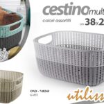 Cesto biancheria asciugamani bagno contenitore Organizer plastic ass 38*29*17