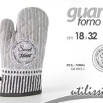 GUANTO PRESINA DA FORNO CUORE CUCINA Barbecue COTONE MODERNO SWEET HEART 17*28cm