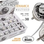 POMELLO CERAMICA MOBILE CASSETTIERA TONDO UNIVERSALE COLOR ASS 0,38CM