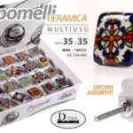 POMELLO CERAMICA MOBILE CASSETTIERA QUADRATO UNIVERSALE COLOR ASS 0,35CM