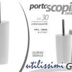 Portascopino da bagno Porta Scopino WC CERAMICA Water MODERNO COLOR GOLF 30 cm