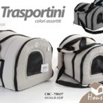 2 Pz Trasportino borsa viaggio cani gatti set morbido tracolla poliestere 48 cm