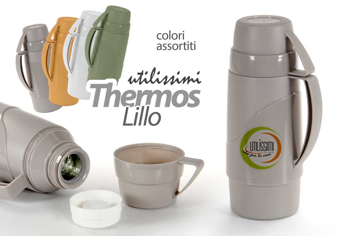 8025569750359 THERMOS CAFFè TE TISANE BEVANDE CALDE DOSATORE TAZZA CAMPEGGIO COLOR ASS 0.15LT - immagine 1
