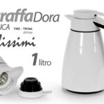 THERMOS TERMICO CARAFFA CALDO FREDDO 1 LT LIQUIDI colore bianca con manico
