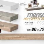 Mensola da Parete MURO MODERNO LEGNO KIT LIBRERIA SOSPESA DOU ASSORTITA 80*20*6