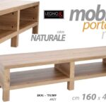 MOBILE PORTA TV LEGNO NATURALE TAVOLO TAVOLINO TELEVISORE MODERNO 160*45*h40 cm