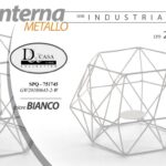 LANTERNA METALLO PORTACANDELA INDUSTRIAL GIARDINO RISTORANTE BIANCA 25*18 cm