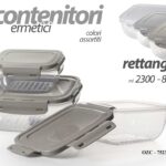 3 CONTENITORI ERMETICI BARATTOLO ACRILICO FRIGO ALIMENTI MULTIUSO 400+800+2300ML