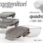3 CONTENITORI ERMETICI BARATTOLO ACRILICO FRIGO ALIMENTI MULTIUSO 500+900+2400ML