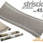 Runner tavola moderno striscia centro tavola pvc color ass antimacchia 120x45 cm
