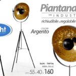 LAMPADA 160cm PIANTANA Treppiede a Pavimento TERRA FARO METALLO CLASSICO MODERNA