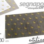 Tovaglietta americana airone segnaposto tavola moderna tessuto ass 45x30 cm