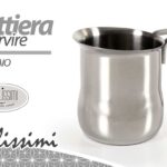 BRICCO LATTE ACCIAIO CON MANICO BOLLI Lattiera Cappuccino PENTOLINO 10 CM 6 TAZ