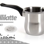 BOLLILATTE 8 TAZZE ACQUA LATTIERA BRICCO ACCIAIO MANICO Cappuccino 720ML 11 CM