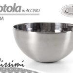 CIOTOLA CHEF Cucina Pasticceria Contenitore INSALATIERA TONDA ACCIAIO INOX 13 cm