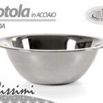 CIOTOLA Scodella CHEF Pasticceria Contenitore INSALATIERA TONDA ACCIAIO 28*9CM