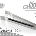 PINZA GHIACCIO MOLLA PRENDI UTENSILE CUCINA ACCIAIO Pane Insalata Formaggio 16CM