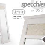SPECCHIO LEGNO FIGURA INTERA DA TERRA LEGNO BIANCO BEIGE SHABBY CHIC 187*50 cm