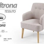 SEDIA POLTRONA TESSUTO SCANDINAVO LEGNO TORTORA CLASSICA MODERNA h85*60*65 cm