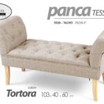PANCA 103*40*h60cm PANCHINA DIVANO Poltrona DIVANETTO Sofà TESSUTO TORTORA BEIGE