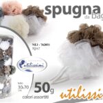 Spugna bagno doccia esfoliante scrub massaggio corpo morbida rete color as 50 gr