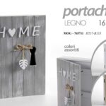 Portachiavi parete armadietto chiavi bacheca muro ingresso legno cuore ass 22*16