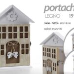 Portachiavi parete armadietto chiavi bacheca muro ingresso legno casa ass 26*19