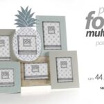 CORNICE PORTA FOTO 44*2*41 CM MULTIPLO 6 POSTI DELUXE DESIGN MODERNO DA PARETE