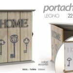 Portachiavi parete armadietto chiavi bacheca muro ingresso legno ass 27x22 cm