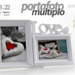 CORNICE PORTA FOTO MULTI FOTO MULTIPLO 37*22*3 LOVE DESIGN MODERNO TAVOLO PARETE