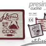 PRESINA DA FORNO CUCINA Barbecue COTONE CLASSICA MODERNA CHIC 20*20 cm