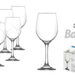 6 CALICI MAXI CALICE ACQUA VINO ROSSO BIANCO BICCHIERI DA TAVOLA BACCO 300ML