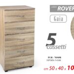 Cassettiera 5 CASSETTI Moderna CAMERA LETTO UFFICIO SALOTTO ROVERE 50*40*H101