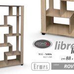 Libreria Scaffale Mobile Ufficio Ripiani Archiviazione Documenti 88*30*H176